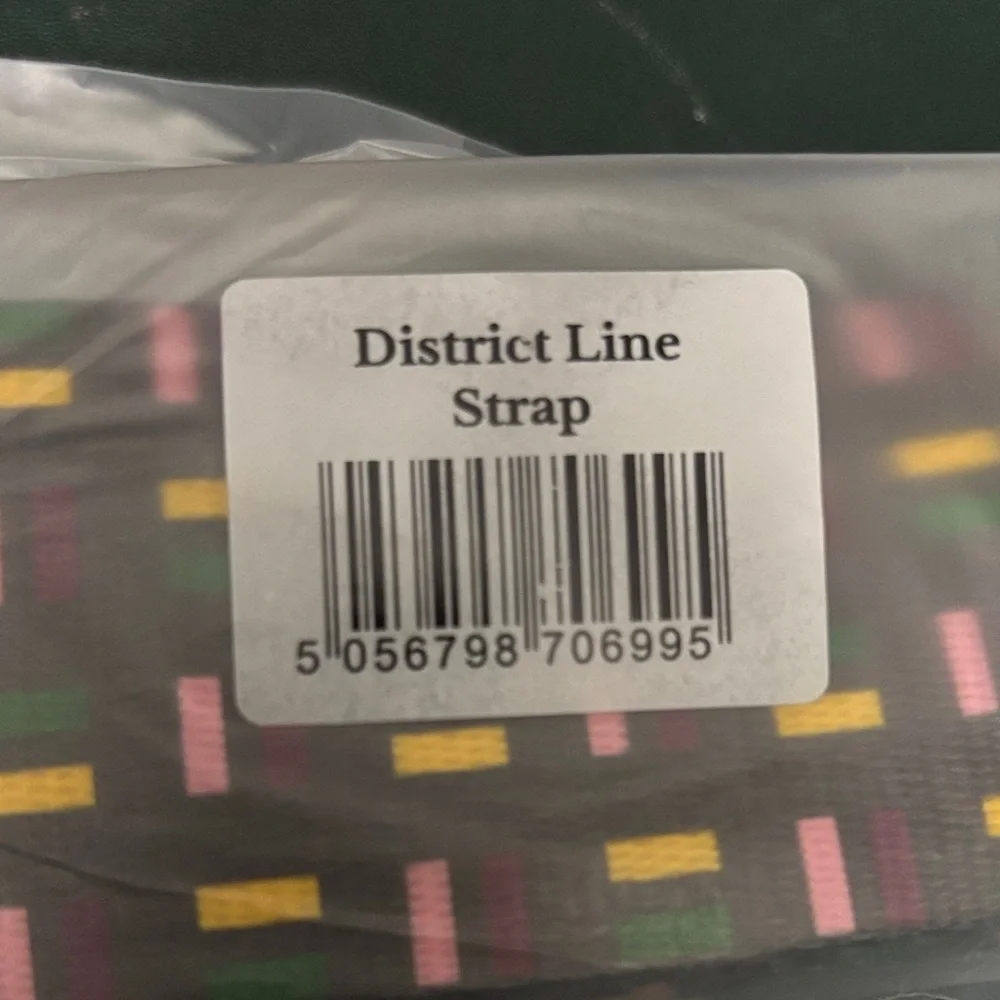 BNWT Pompom London Limited Edition “District Line” Crossbody Bag Strap - Picture 3 of 3